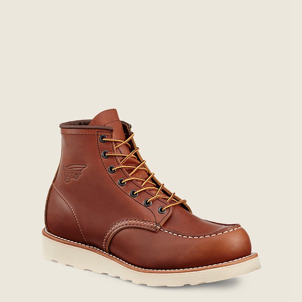 Red Wing Iş Botu Erkek - Traction Tred - 6-Inch Soft Toe - Kahverengi - 08PAIYBQR